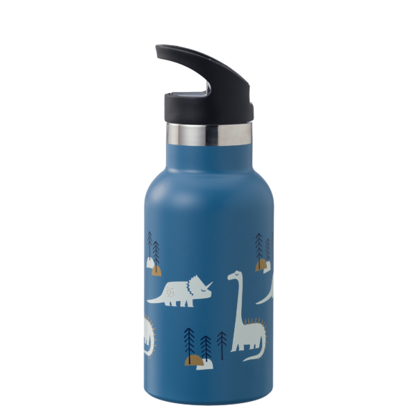 Fresk-FD300-10-Thermos-Bottle-Dino-a-600x600 Fresk Nordik Flask Θερμός από Ανοξείδωτο Ατσάλι με Ενσωματωμένο Καλαμάκι 350ml- Dino, 1τεμ - Image 1