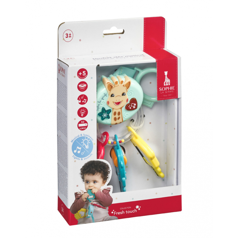 vulli-lights-and-sound-keys-rattle Sophie La Girafe Ηλεκτρονική Κουδουνίστρα με Ήχο και Φώς - Image 1