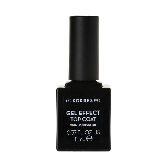 5 Korres Gel Effect Nail Colour Top Coat Διάφανο Βερνίκι Νυχιών, 11ml - Image 1
