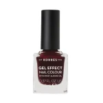Korres Gel Effect Nail Colour No.57 Burgundy Red Βερνίκι Νυχιών, 11ml