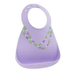 Make My Day Baby Bib Σαλιάρα Σιλικόνης Lilac - Jewels