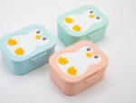 YUKO.B: Δοχείο φαγητού με χώρισμα/ Snack box Penguin Mint - Image 2