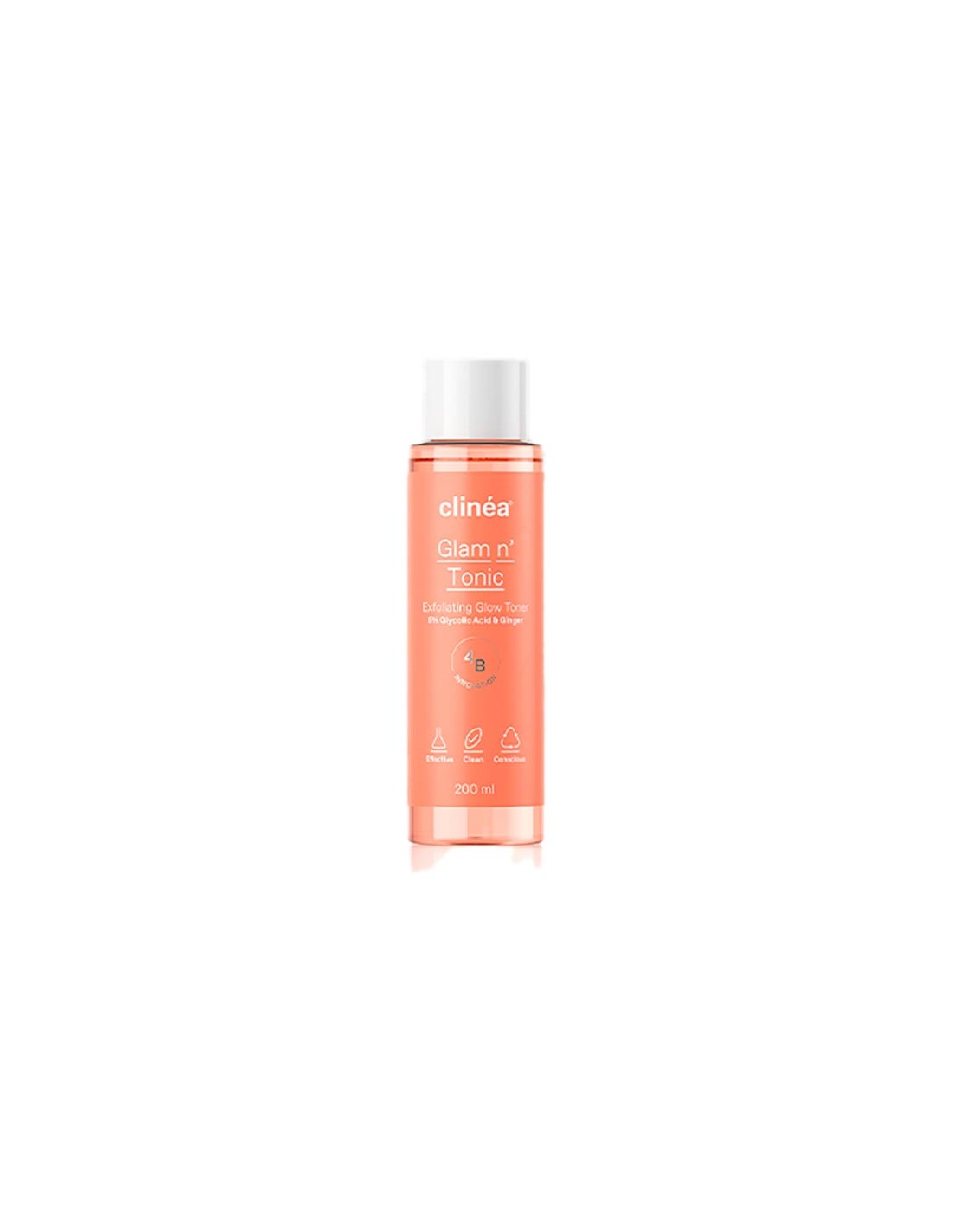 0 Clinea Glam n' Tonic Απολεπιστική Τονωτική Λοσιόν, 200ml - Image 1