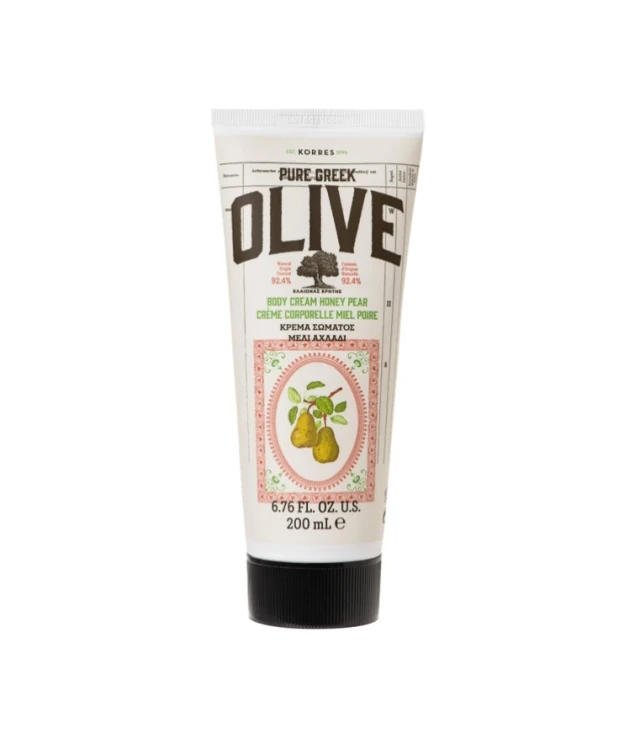 33333 Korres Pure Greek Olive Body Cream Honey Pear Κρέμα Σώματος με Μέλι και Αχλάδι 200ml - Image 1