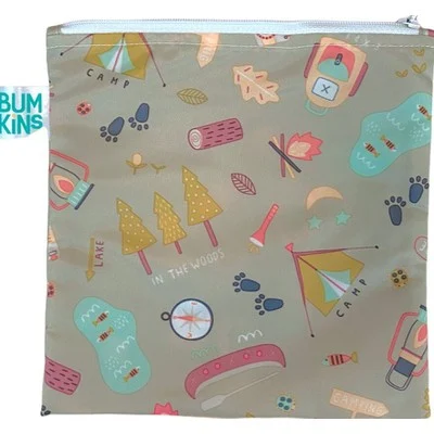 9 Bumkins Large Snack Bag Camping, 1 pack - Image 1