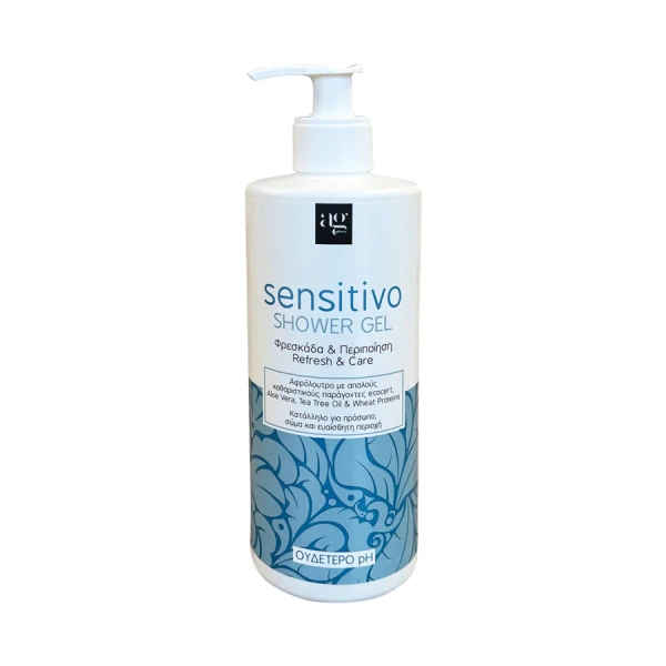 2 Ag Pharm Sensitivo Shower Gel Αφρόλουτρο για Φρεσκάδα & Περιποίηση, 500ml - Image 1
