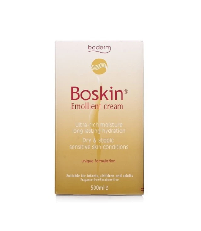 6f9b650ab4fe44eb933b75112455deb4.jpg Boderm Boskin Emolient Cream Μαλακτική Κρέμα Σώματος για την Αντιμετώπιση της Έντονης Ξηροδερμίας 500ml - Image 1