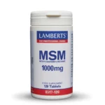 Lamberts MSM 1000MG Ιδανικός ‘Συνεργάτης’ της Γλυκοζαμίνης Βοηθάει στην Μείωση του Πόνου των Αρθρώσεων, 120 tabs