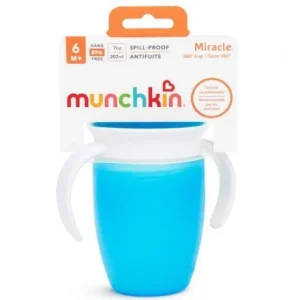 Munchkin Παιδικό Κύπελλο Miracle 360 Trainer Cup σε Μπλε Χρώμα 6m+, 207ml