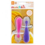 Munchkin Gentle Scoop Silicone Training Spoons Σετ Κουτάλια Σιλικόνης 6m+, 2τεμ