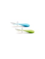 Munchkin Gentle Scoop Silicone Training Spoons Blue-Green Σετ Κουτάλια Σιλικόνης 6m+, 2τεμ - Image 3
