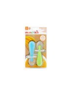 Munchkin Gentle Scoop Silicone Training Spoons Blue-Green Σετ Κουτάλια Σιλικόνης 6m+, 2τεμ