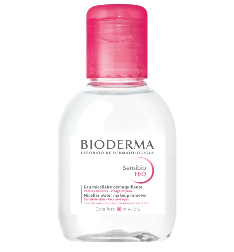 bio100 Bioderma Sensibio H2O Νερό Καθαρισμού Micellaire Καταπραϋντικό Αφαιρεί το Μακιγιάζ & Απαλάσσει από Ρύπους, Κατάλληλο για Πρόσωπο,Μάτια & Χείλη για Ευαίσθητο Δέρμα, 100ml - Image 1