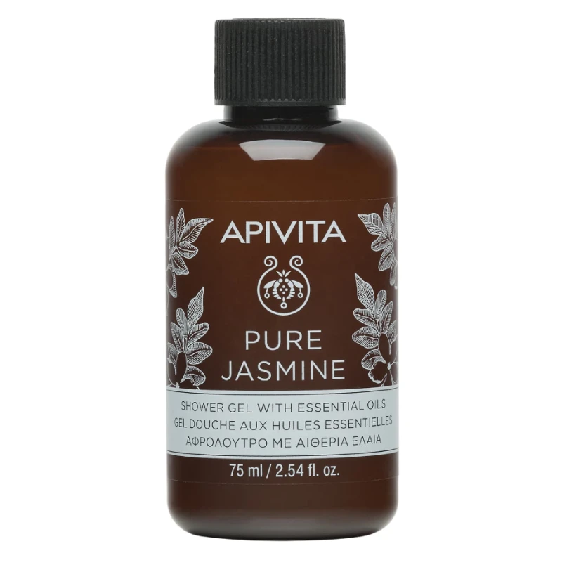 pure Apivita Pure Jasmine Mini Αφρόλουτρο Με Αιθέρια Έλαια 75ml - Image 1