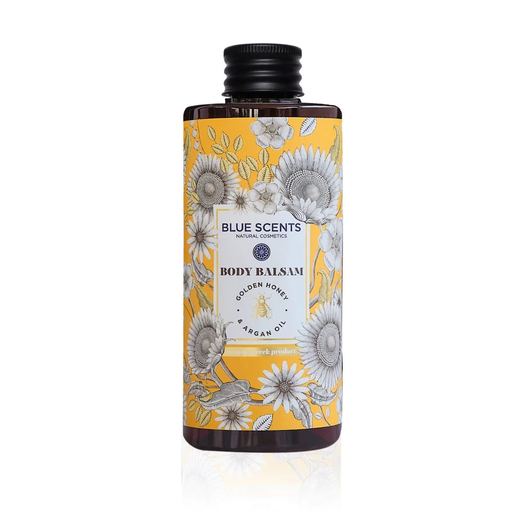 4545 Blue Scents Body Balsam Golden Honey & Argan Oil Ενυδατικό Γαλάκτωμα Σώματος 300ml - Image 1