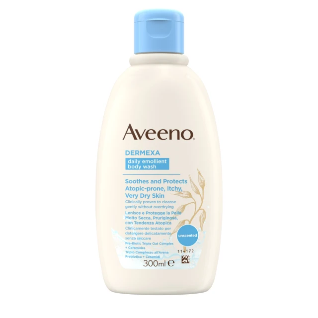 s Aveeno Dermexa Daily Emollient Body Wash Ενυδατικό Υγρό Καθαρισμού Σώματος, 300ml - Image 1