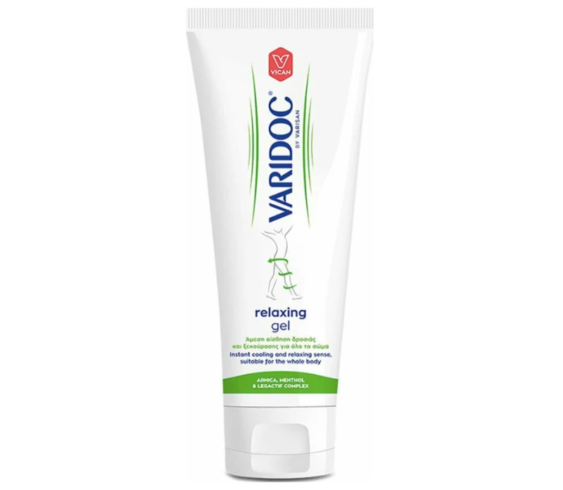 ωαρι γρεεν Vican Varidoc Relaxing Gel Ενυδατώνει & Ανακουφίζει Καταπονημένα & Ταλαιπωρημένα Άκρα, 250ml - Image 1