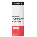 Neutrogena Clear & Defend+ 4% Niacinamide & Panthenol Gel Moisturiser Ενυδατικό Τζελ Προσώπου, 50ml