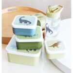 A little lovely company: Σετ 4 δοχεία φαγητού Lunch & Snack Box Dinosaurs - Image 5