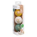 Sophie La Girafe Μουσικές Μπαλίτσες από 100% Φυσικό Καουτσούκ, 3τεμ