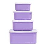 A little lovely company: Σετ 4 δοχεία φαγητού Lunch & Snack Box - Unicorn Dreams - Image 2