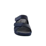 Berkemann Janna Mules, Blue, Flowers Leather/Stretch, Removable Footbed:01027-324 - Image 3