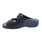 Berkemann Janna Mules, Blue, Flowers Leather/Stretch, Removable Footbed:01027-324 - Image 5