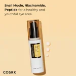 COSRX ADVANCED SNAIL PEPTIDE EYE CREAM Κρέμα Ματιών με Βλεννίνη Σαλιγκαριού, Πεπτίδια και Νιασιναμίδη για Ελαστικότητα και κατά των Μαύρων Κύκλων 25ml - Image 3