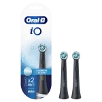 Oral-B iO Ultimate Clean Black Ανταλλακτικές Κεφαλές Ηλεκτρικής Οδοντόβουρτσας, 2τεμ