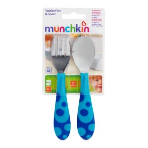 Munchkin Toddler Fork & Spoon Κουταλοπίρουνο απο Μέταλλο 12m+, 2τεμ