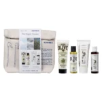 KORRES The Agean Escape Travel Essentials, Kρέμα Σώματος Άνθη Eλιάς - 40ml, Αφρόλουτρο Άνθη Eλιάς - 40ml, Αλόη & Δίκταμο Σαμπουάν - 40ml & Αλόη & Δίκταμο Mαλακτική Kρέμα Μαλλιών- 40ml