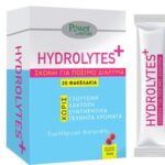 Power of Nature Hydrolytes Sticks Συμπλήρωμα Διατροφής με Ηλεκτρολύτες με Γεύση Ράσμπερι, 20 Φακελάκια