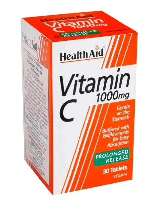 4fb9169d958d36dbd36678612c70841c84e843549c834d8efa1d5373564f0304jpg Health Aid Vitamin C 1000mg βραδείας αποδέσμευσης 30tabs - Image 1