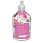 L'Erbolario 3 Rosa καθαριστικό σώματος και χεριών- 490ml Γαλάκτωμα Σώματος Με Αρωματικές Νότες από: Εκατοντάφυλλα Τριαντάφυλλα, Άνθη Αλθαίας, Ροζ Πιπέρι