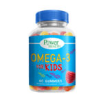 Power Health Omega 3 Kids Gummies Παιδικό Συμπλήρωμα Διατροφής με Ωμέγα-3 & Βιταμίνες D3, Ε, Γεύση Ράσμπερι & Λεμόνι 60 Ζελεδάκια