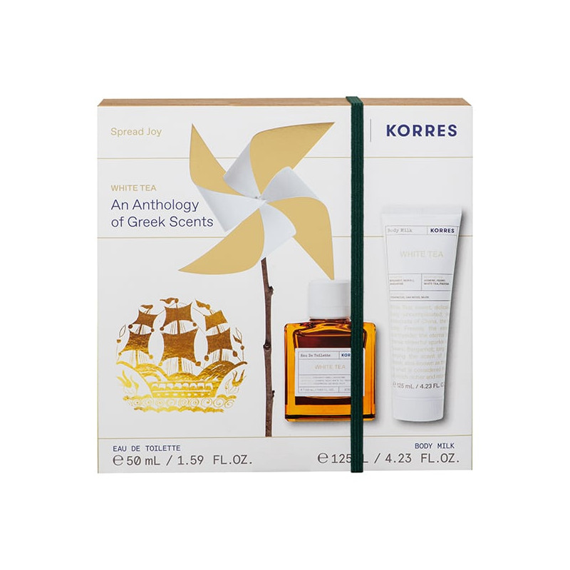 1 Korres Promo Pack White Tea Άρωμα, 50ml & White Tea Γαλάκτωμα Σώματος, 125ml, 1σετ - Image 1