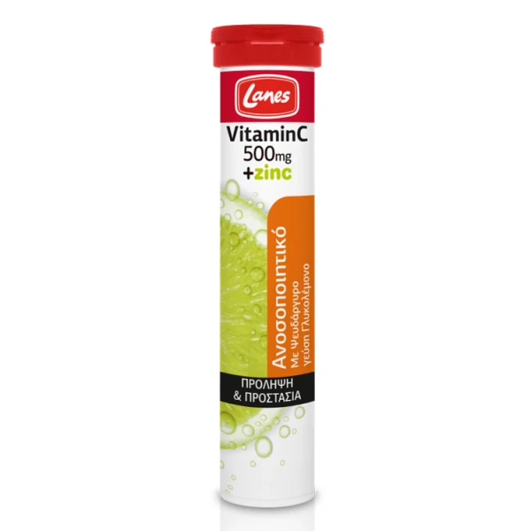 z Lanes Vitamin C 500mg & Zinc, 20eff.tabs - Image 1