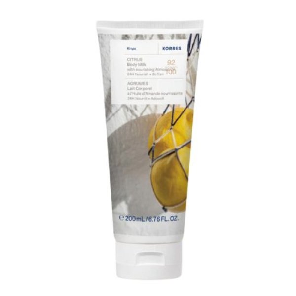 κιτρο Korres Body Milk Ενυδατικό Γαλάκτωμα Σώματος με Άρωμα Κίτρο, 200ml - Image 1
