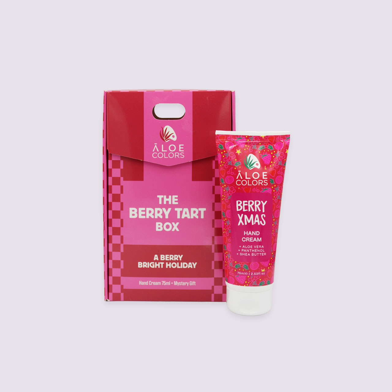 22 Aloe Colors Xmas Promo The Berry Tart Box με Berry Xmas Hand Cream Ενυδατική Κρέμα Χεριών, 75ml & Mystery Gift, 1τεμ, 1σετ - Image 1