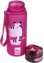 Ecolife Παιδικό Παγούρι Πλαστικό με Καλαμάκι Zebra 500ml - Image 2