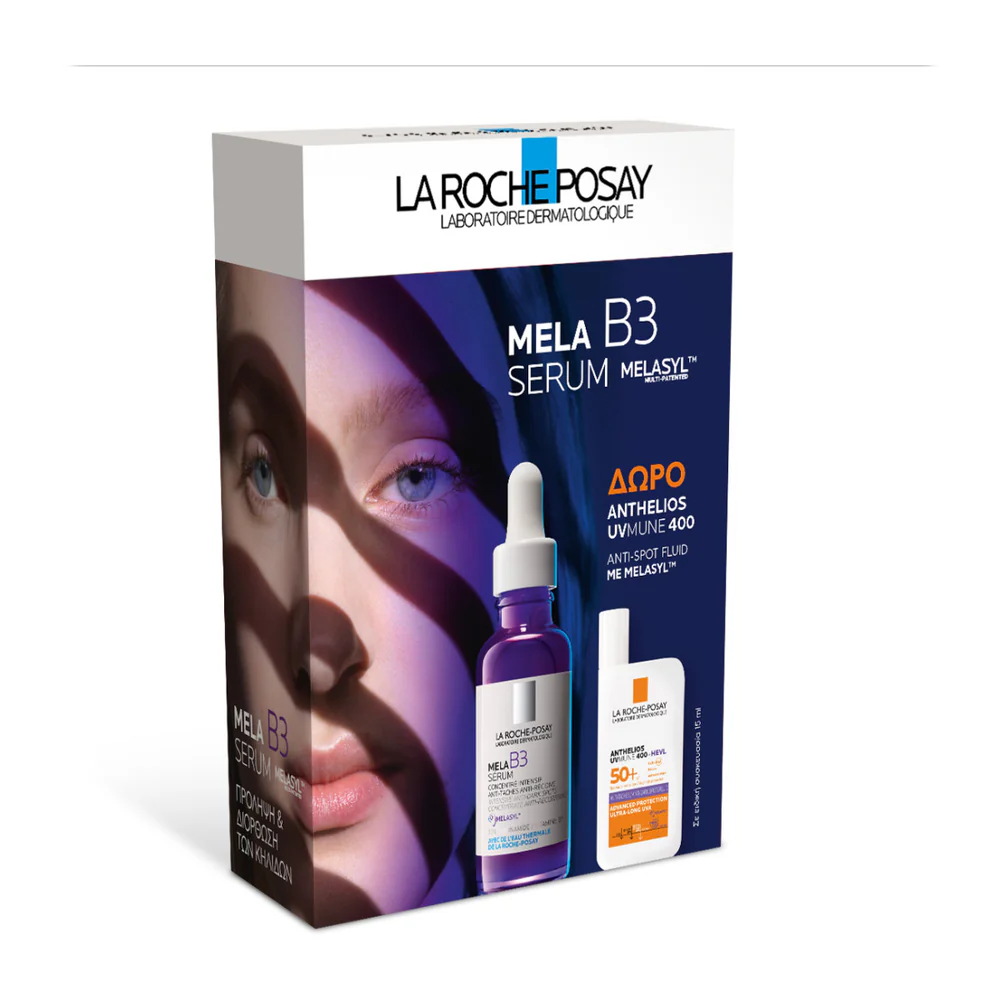 5201100712250_1_1000x La Roche-Posay Promo Mela B3 Serum Ορός Εντατικής Δράσης κατά των Κηλίδων, 30ml & Δώρο Anthelios UVMUNE 400 Anti-Spot Fluid SPF50+ Αντηλιακό Προσώπου, 15ml - Image 1