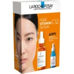 La Roche-Posay Promo Pure Vitamin C12 Serum Αντιρυτιδικός Ορός Λάμψης με Βιταμίνη C, 30ml & Δώρο Ηyalu B5 Suractivated Serum Ορός Επανόρθωσης & Αναπλήρωσης Όγκου, 10ml