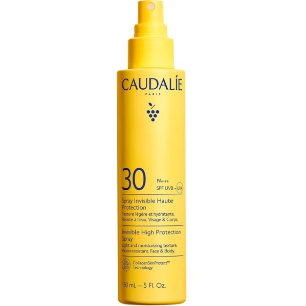 5441a8239c01a282c249b8e995febea8.jpg Caudalie Invisible High Protection Spray Αντηλιακό Spray για Πρόσωπο & Σώμα SPF30, 150ml - Image 1