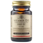 Solgar Vitamin D3 1000 IU (25μg), 100chew.tabs