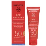 Apivita Bee Sun Safe Tinted Κρέμα Προσώπου κατά των Πανάδων & των Ρυτίδων με Χρώμα για Ανοιχτόχρωμες & Mεσαίες Επιδερμίδες SPF50, 50ml