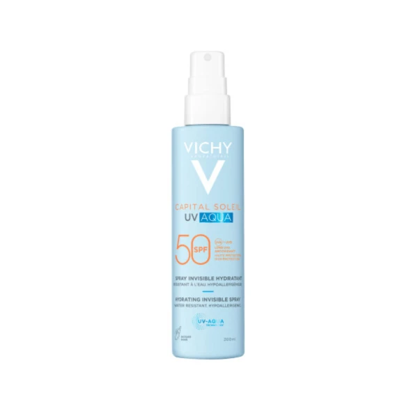 fc4e2654159b7211082dcdf1bed038c2.jpg Vichy Capital Soleil UV Aqua Αντηλιακό Σπρέι Σώματος SPF50, 200ml - Image 1