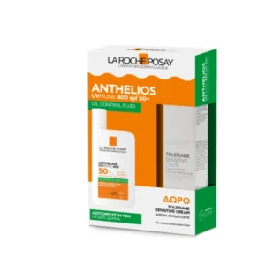 La Roche Posay Promo Anthelios UVMune 400 Oil Control Gel Cream Αντηλιακή Κρέμα Προσώπου για Ματ Αποτέλεσμα SPF50+, 50ml & Δώρο Toleriane Sensitive Cream Ενυδατική Κρέμα Προσώπου για Ευαίσθητες Επιδερμίδες, 15ml, 1σετ