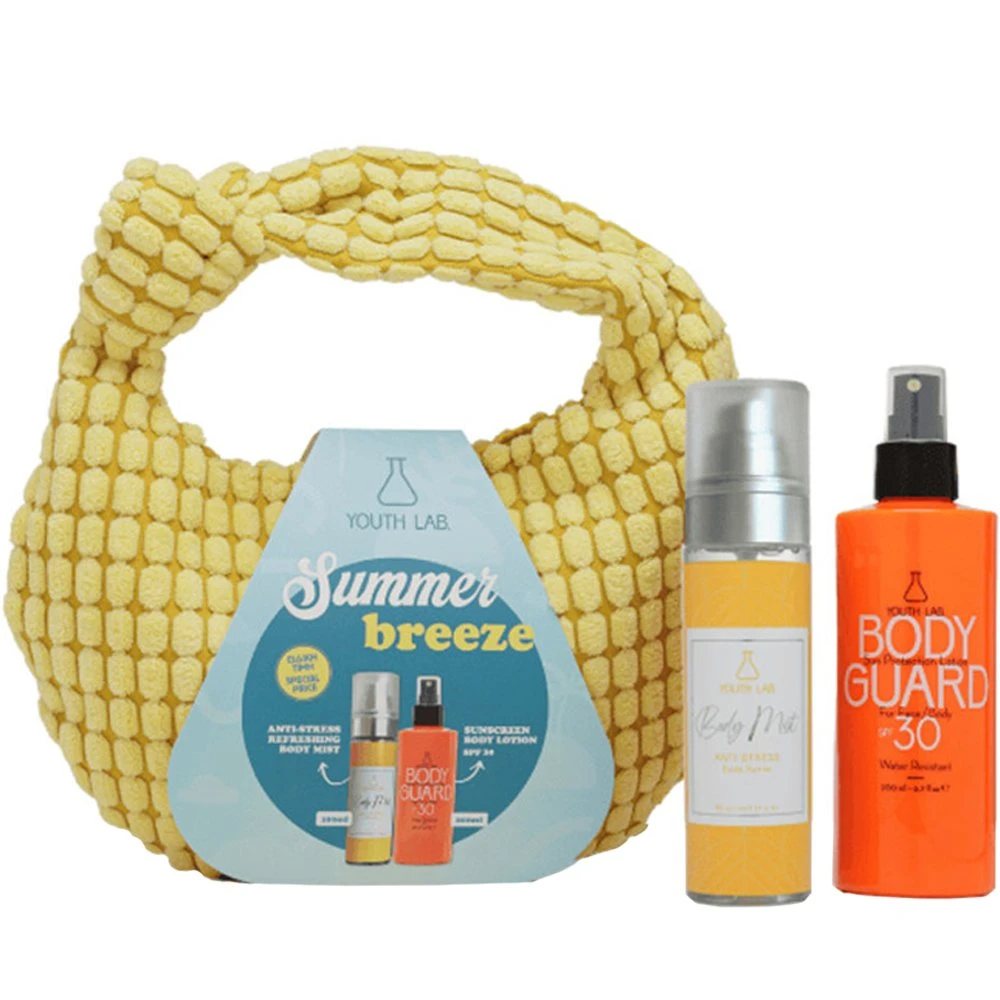 5200142102708_2 Youth Lab. Promo Summer Breeze Set Body Guard Αδιάβροχο Αντηλιακό για Πρόσωπο & Σώμα SPF30, 200ml & Body Mist Anti-Stress Exotic Sunrise Σπρέι Σώματος & Μαλλιών, 100ml & Δώρο, 1τμχ, 1σετ - Image 1