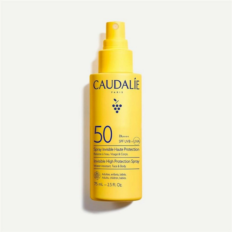 caudalie-invisible-high-protection-spray-spf50-75ml Caudalie Sun Διάφανο Αντηλιακό Σπρέι με SPF50, 75ml - Image 1