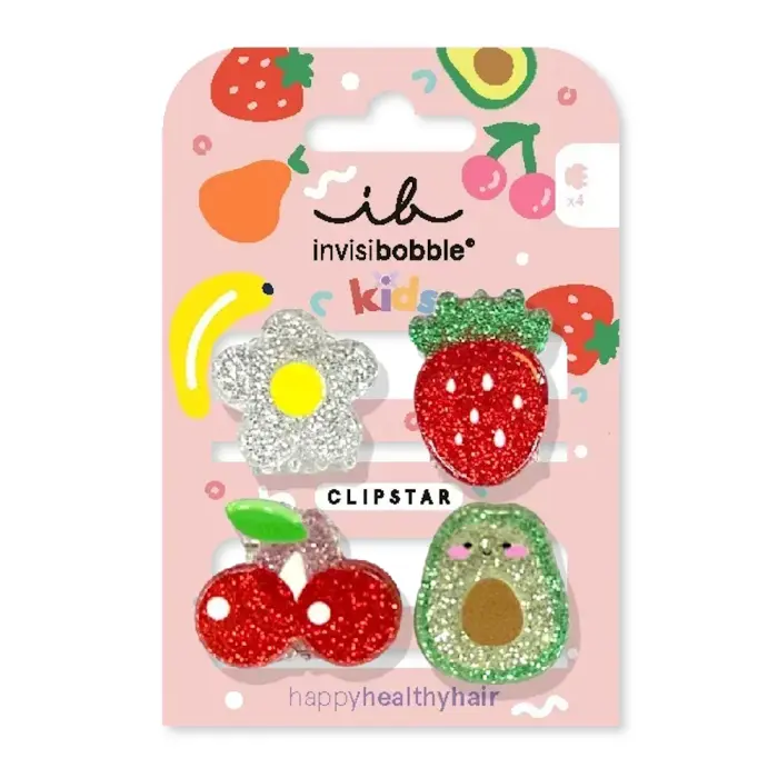 frutty Invisibobble Clipstar Kids Frutti Fun Παιδικά Τσιμπιδάκια Μαλλιών, 4τεμ - Image 1